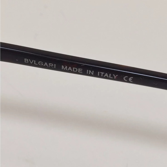 Bulgari crystal trim tortoise glasses frame - Picture 5 of 8